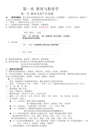 2025年教师招聘笔试教育学各章知识点整理总结