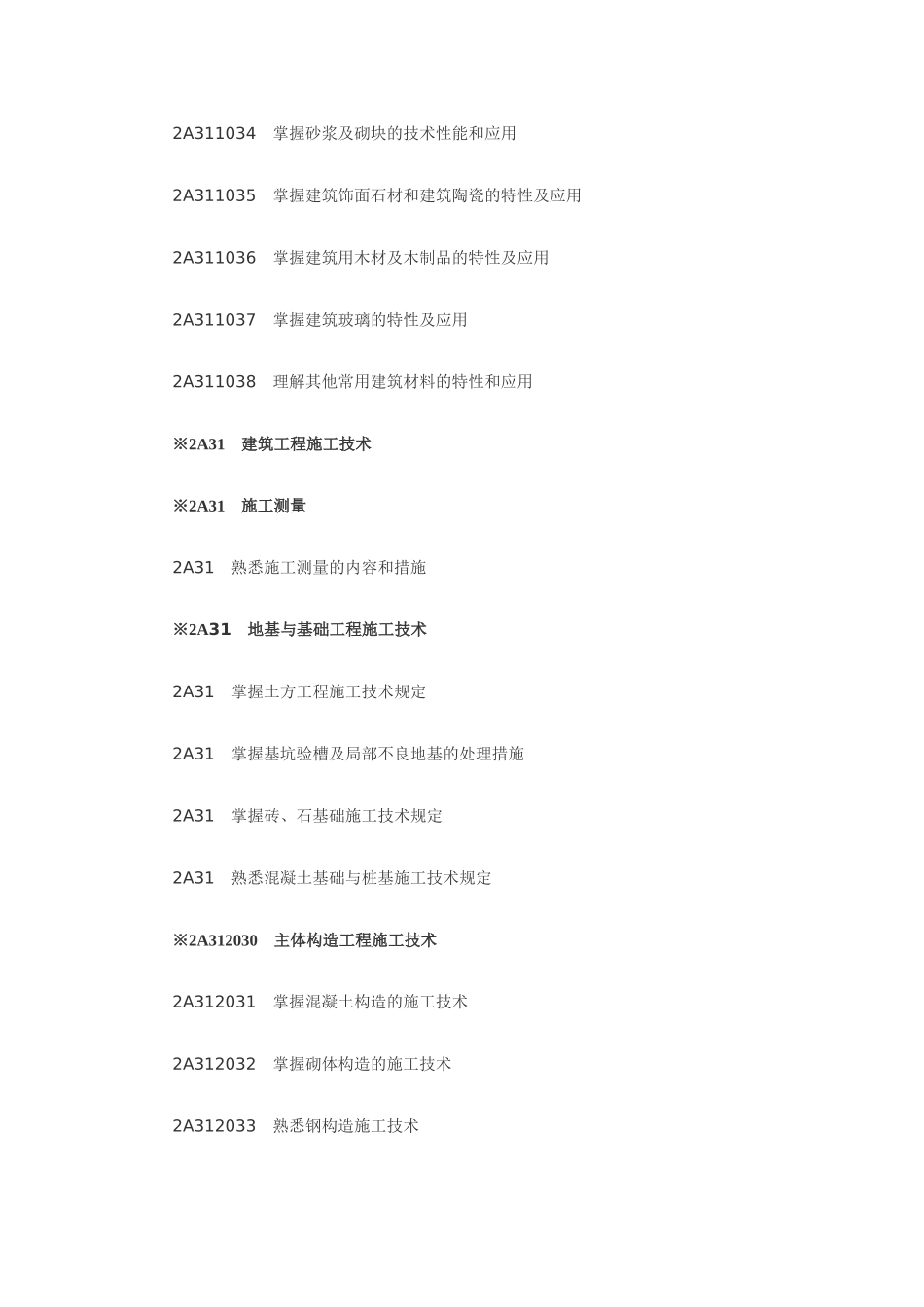 2025年二级建造师《建筑工程专业》考试大纲_第2页