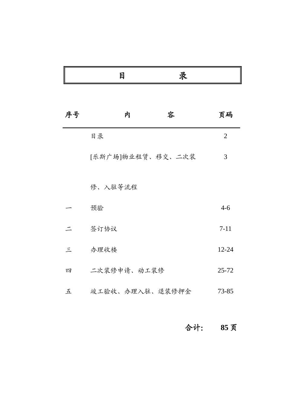 2025年广场全套物业管理流程指南及表格 _第2页