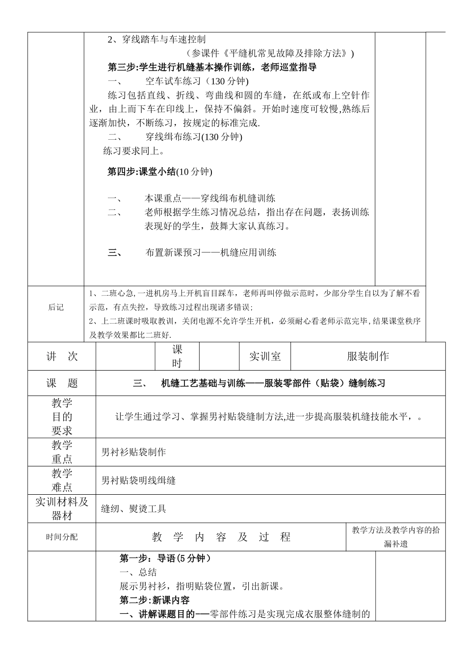 服装工艺教案一_第3页