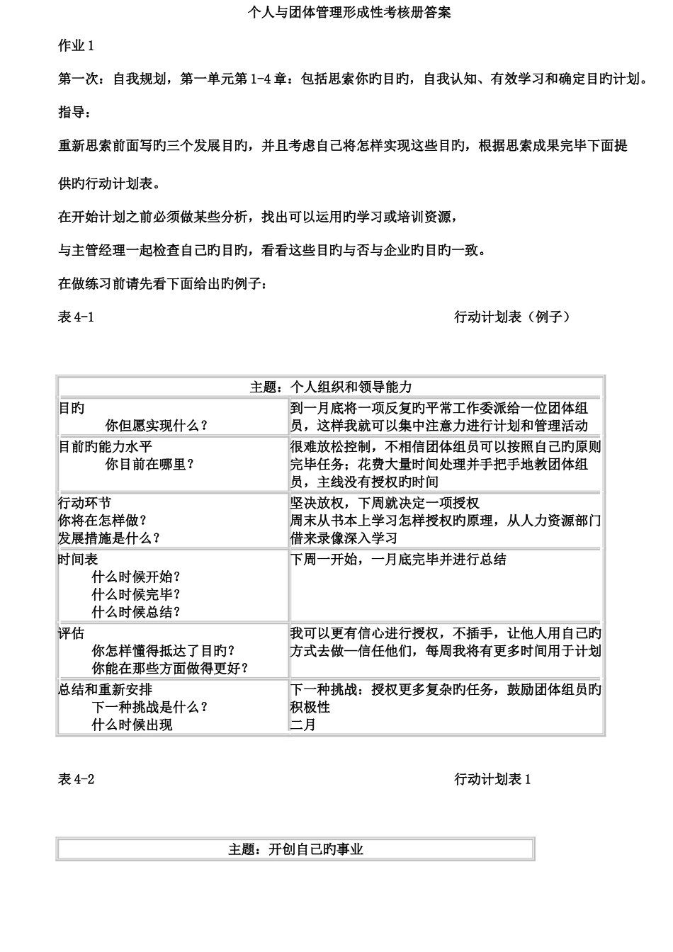 2025年电大作业个人与团队管理形成性考核册参考答案资料_第1页