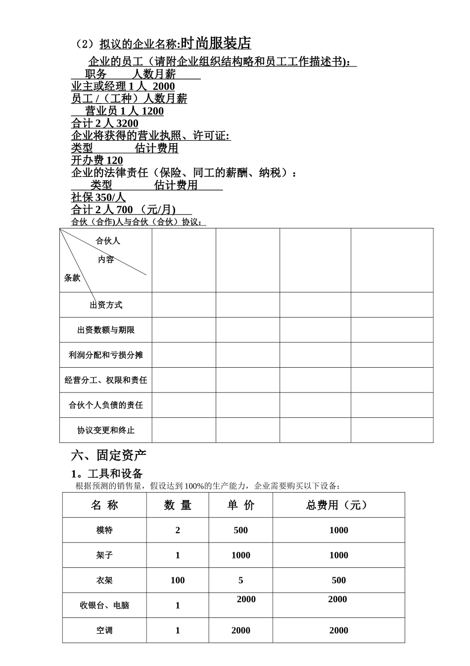 服装店计划书_第3页