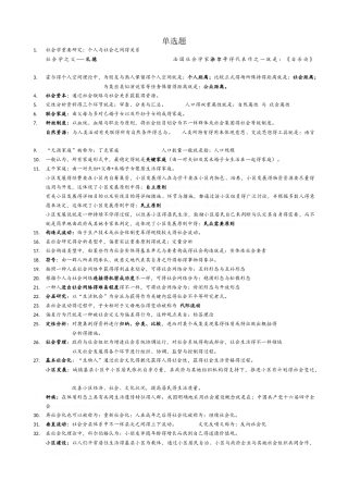2025年社会学概论高频考点