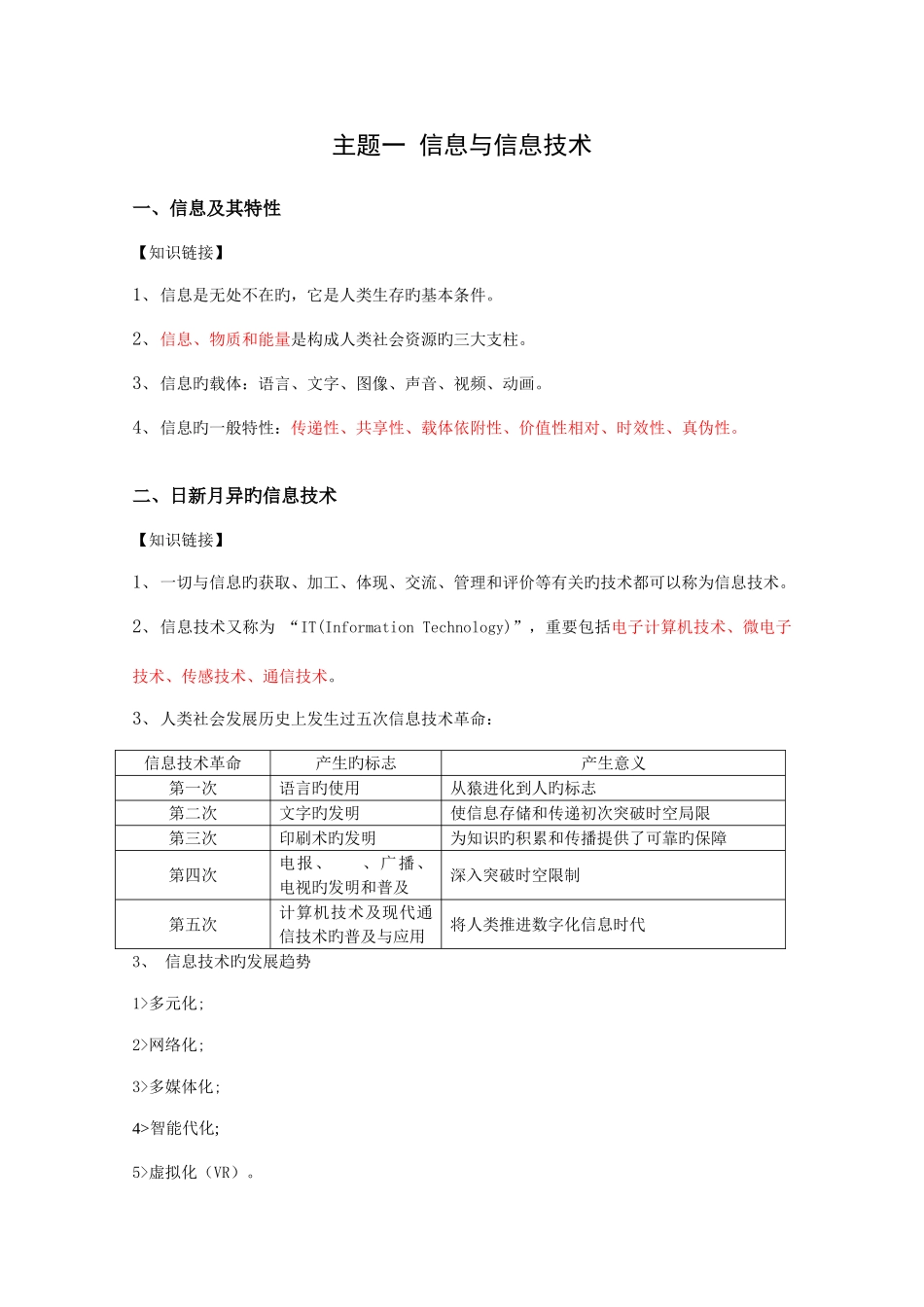 2025年高二信息技术学业水平考试知识点_第2页