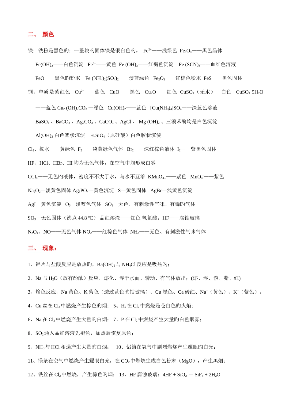 2025年高中化学易错知识点总结_第2页