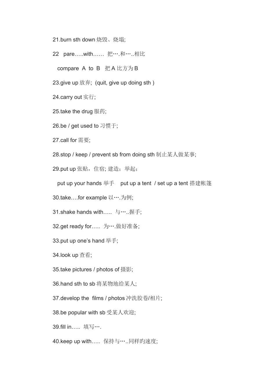 2025年高考必背重点短语_第2页