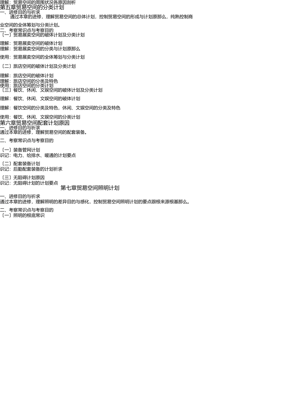 2025年5418商业空间设计考试大纲_第3页