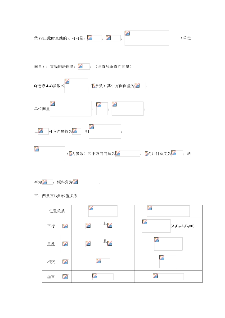 2025年高中数学解析几何知识点总结大全_第3页