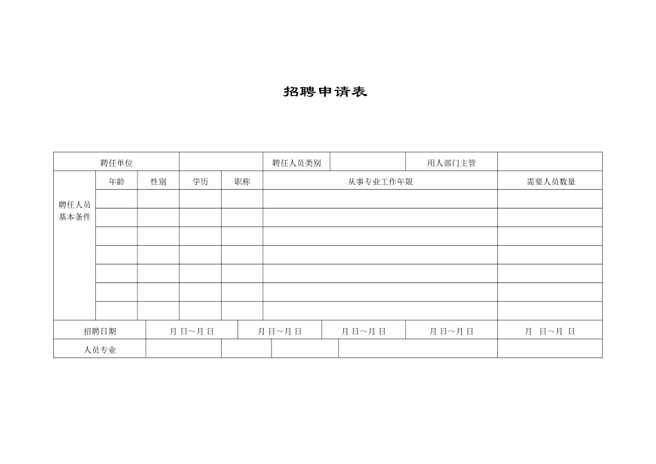 2025年公司员工招聘面试登记表大全_第1页