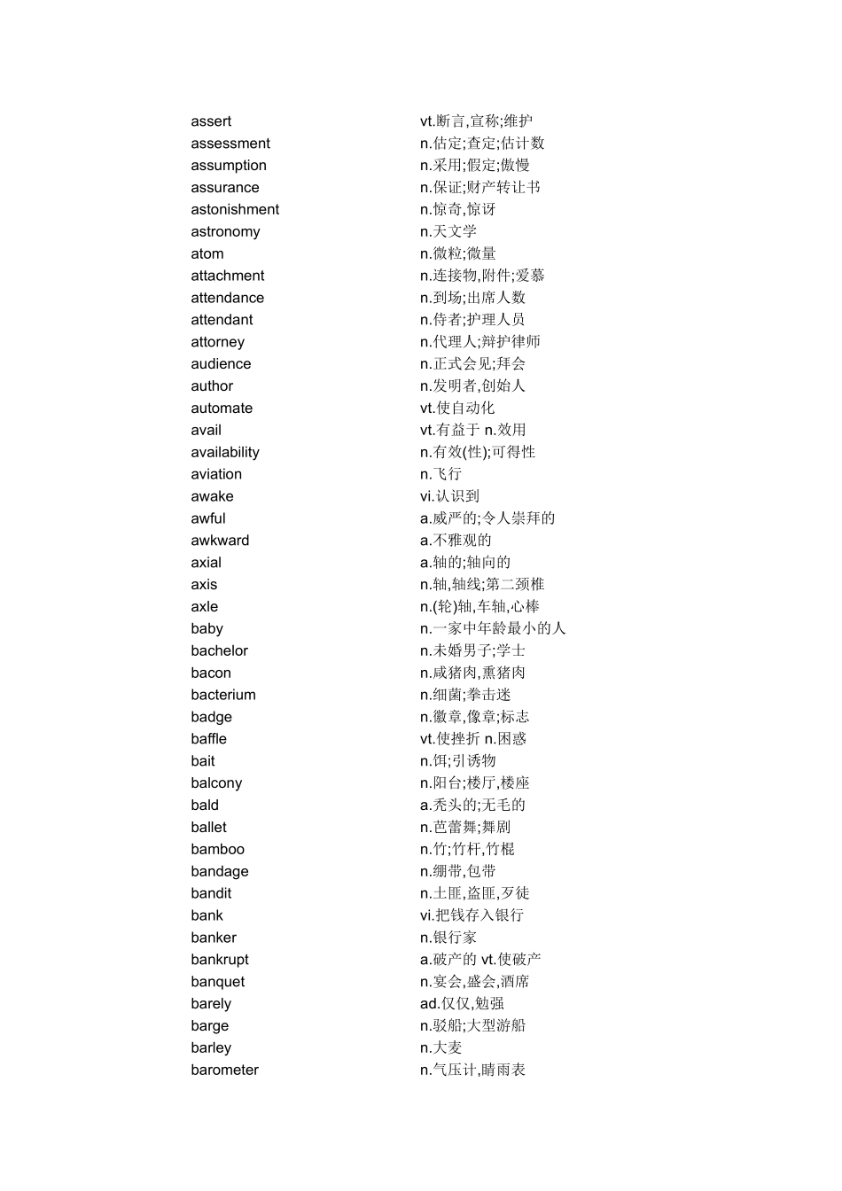 2025年peawgwcet6考纲大学英语六级词汇表电子教案_第3页