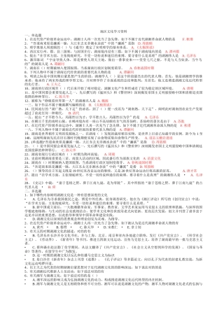 2025年地域文化形成性考核复习资料及答案合集