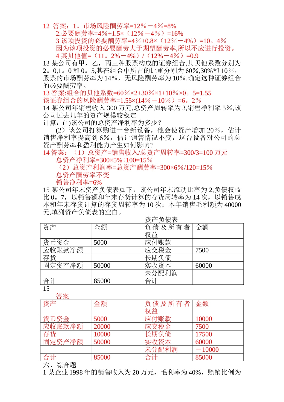 期末财务管理学复习资料_第3页
