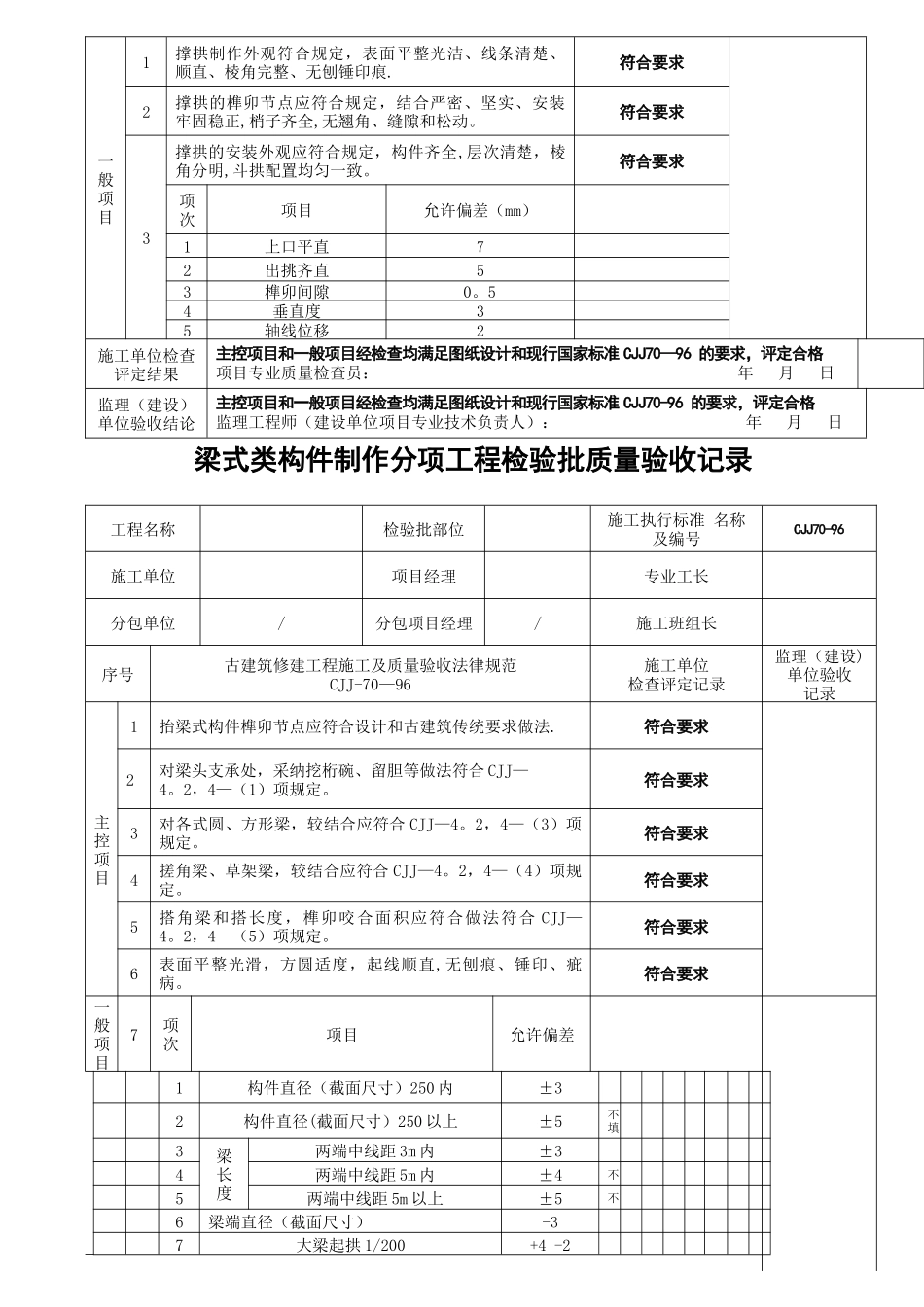 木结构制作安装工程检验批_第3页