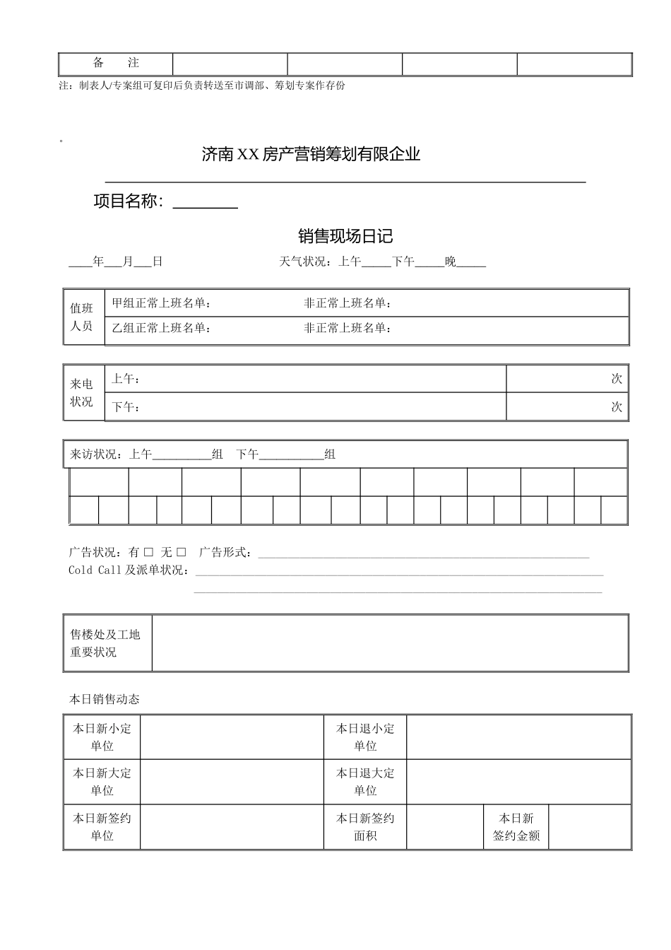2025年南京房地产集团全套销售表格_第3页