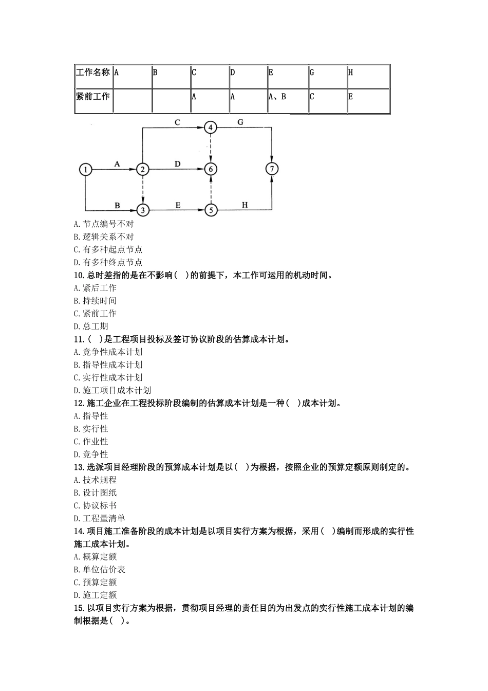 2025年一级建造师项目管理模拟试卷_第2页