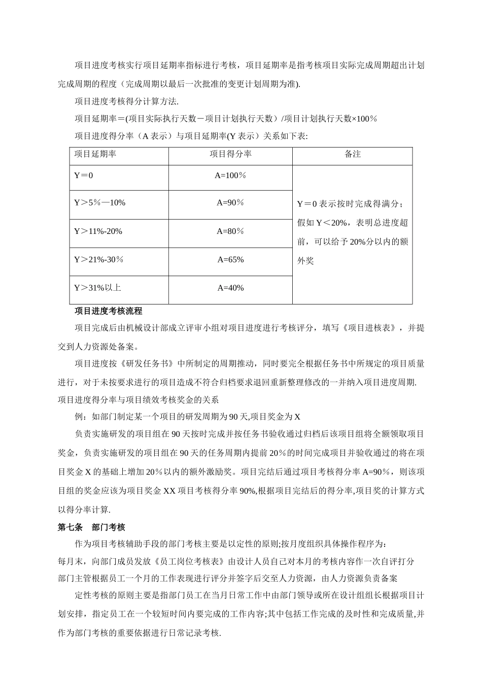 机械设计部绩效考核制度_第3页