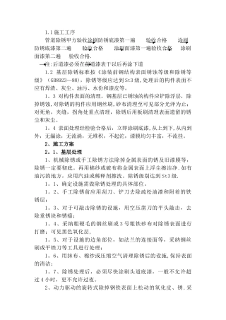 机械除锈-油漆施工