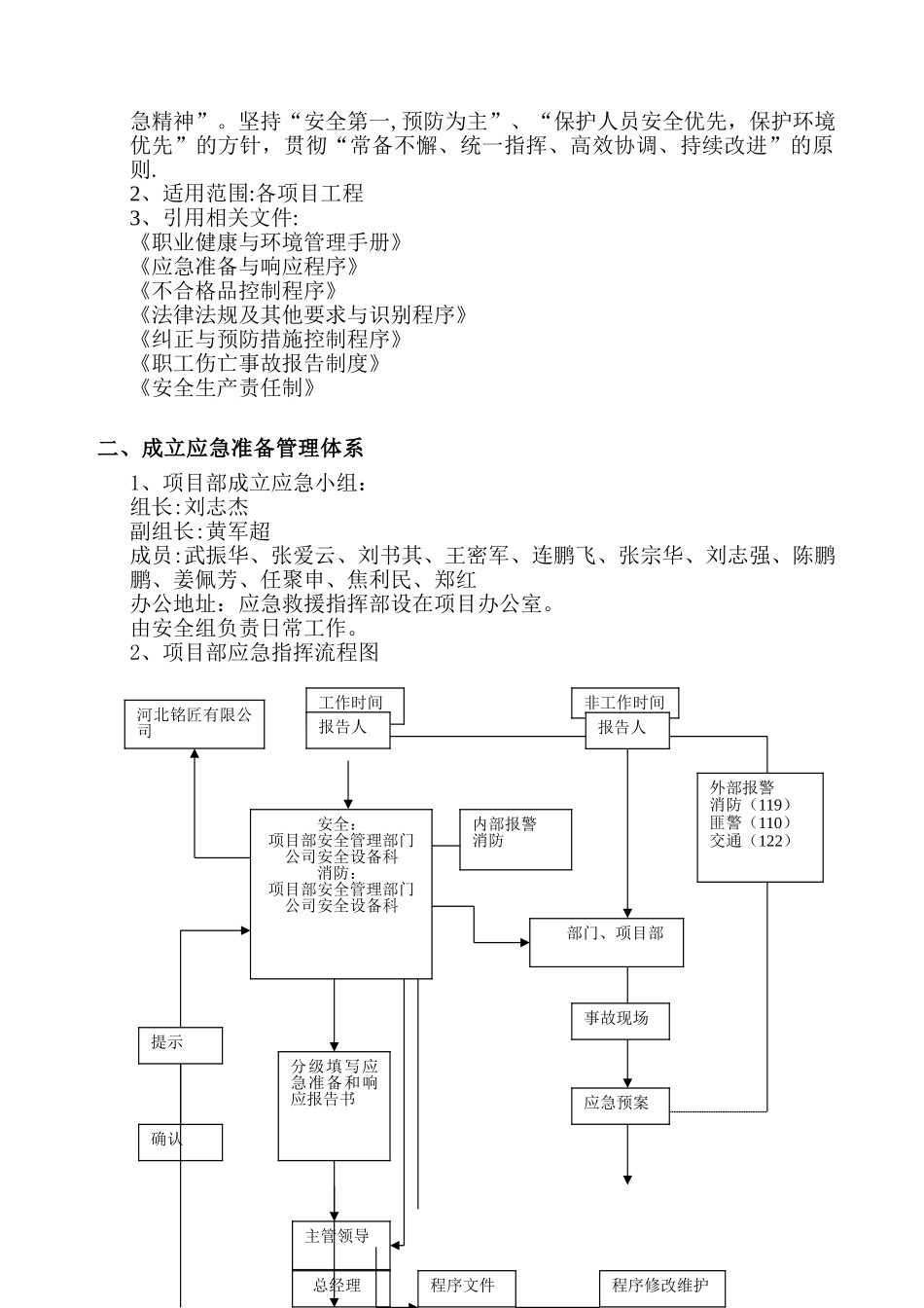 机电工程施工应急预案总_第2页