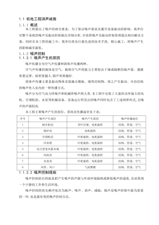 机电工程消声减振