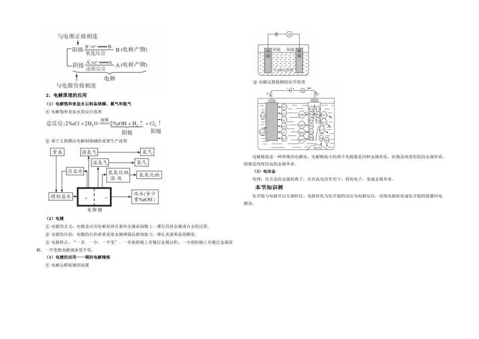 2025年人教高中化学选修知识点总结电化学基础_第3页