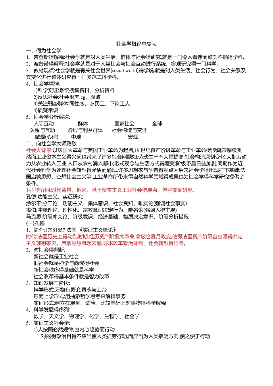 2025年社会学概论复习笔记_第1页