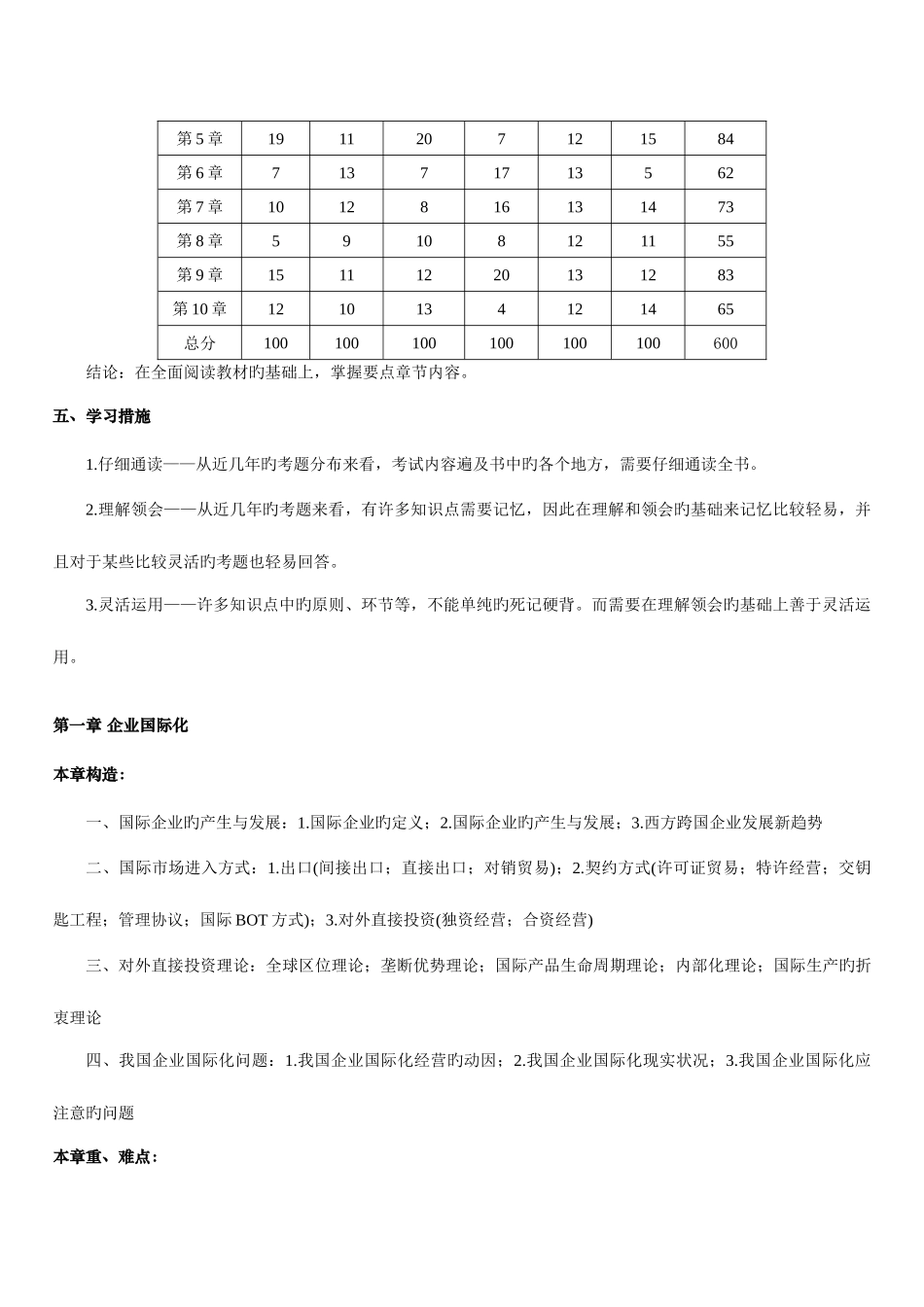 2025年10月自考《国际企业管理》串讲_第3页