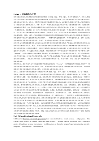 材料科学与工程专业英语吐血整理版