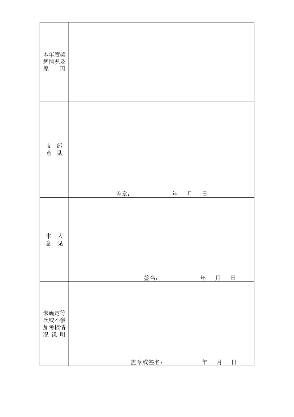 村干部-年度考核登记表_第2页