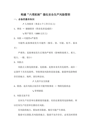 构建“六项机制”强化安全生产风险管控