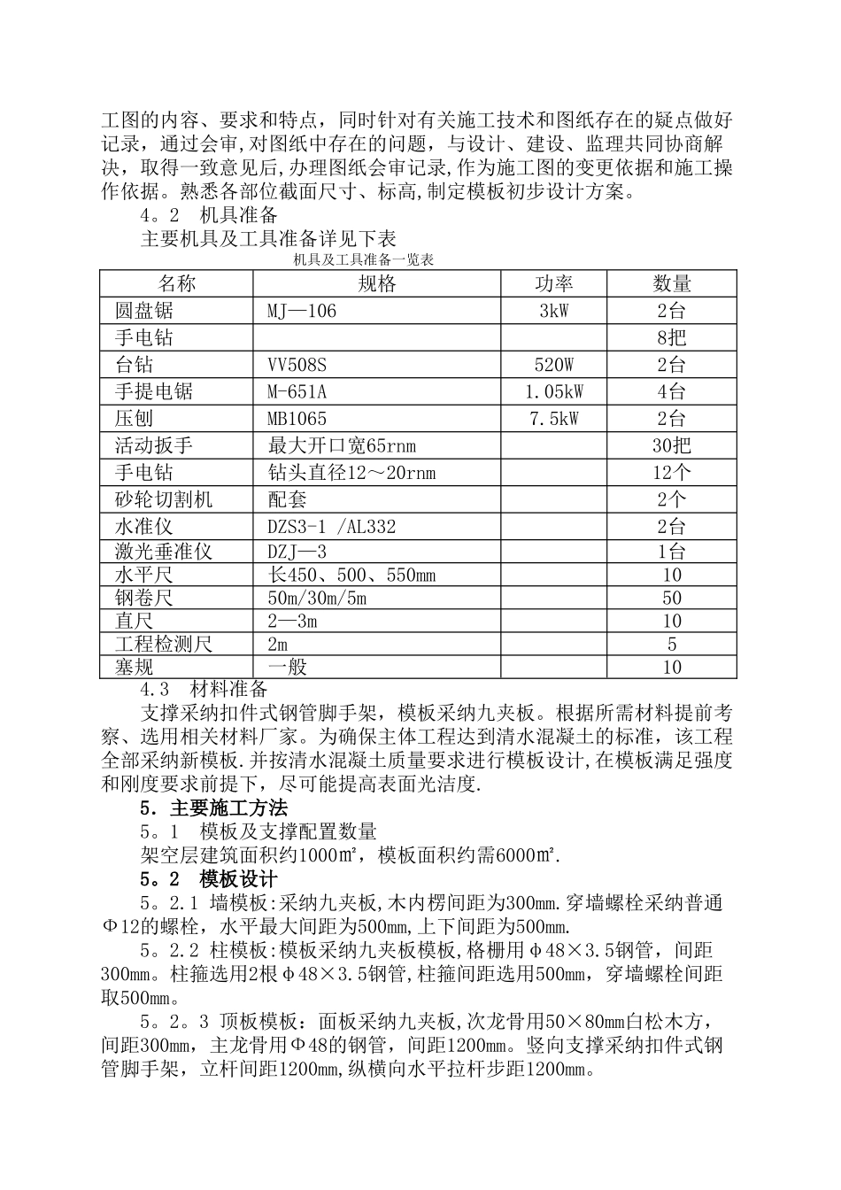 架空层模板工程施工方案_第3页