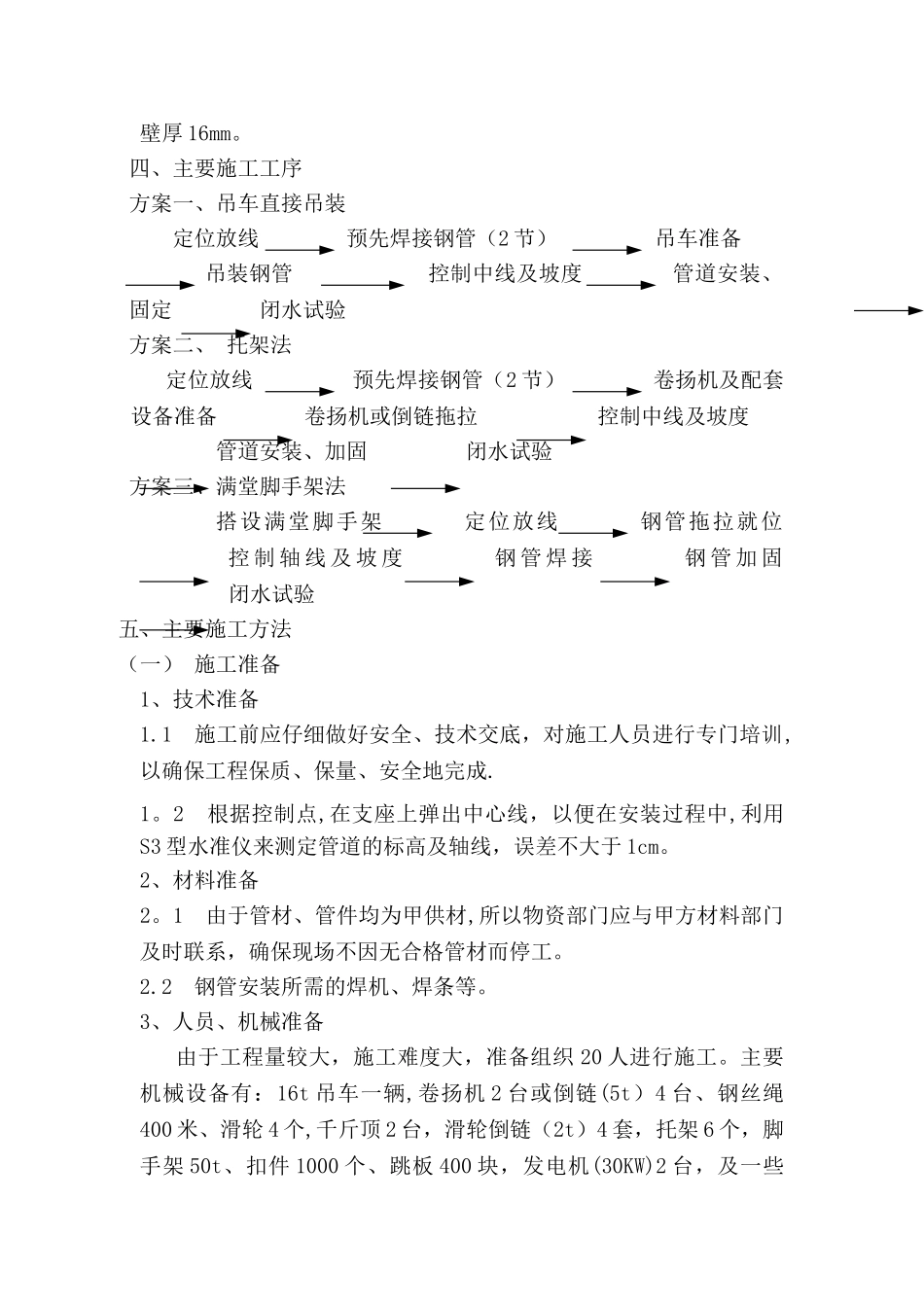 架空管道安装方案_第3页