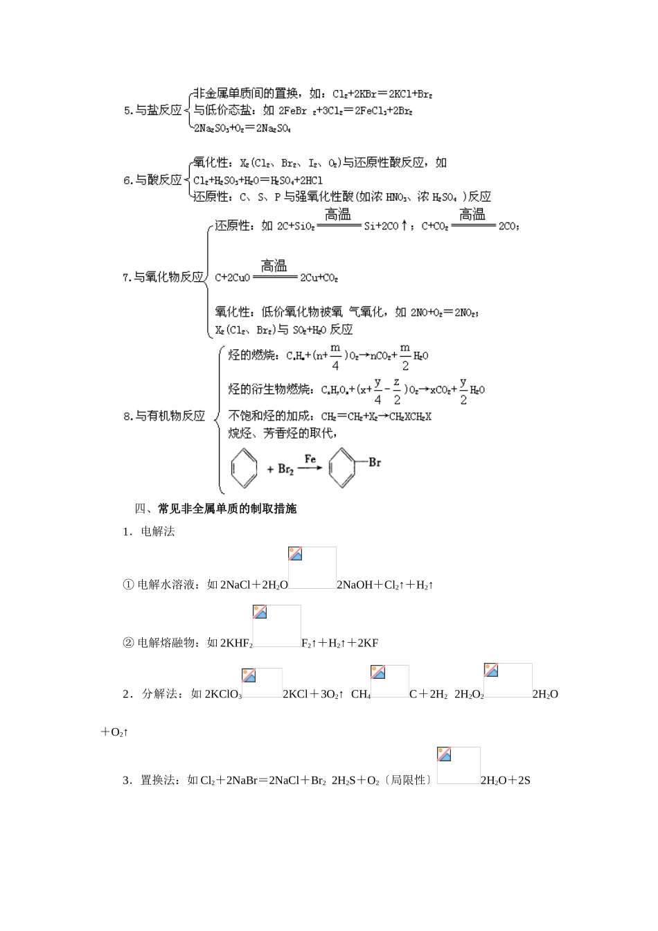 2025年高三化学一轮考点精析34非金属元素知识的综合应用_第3页