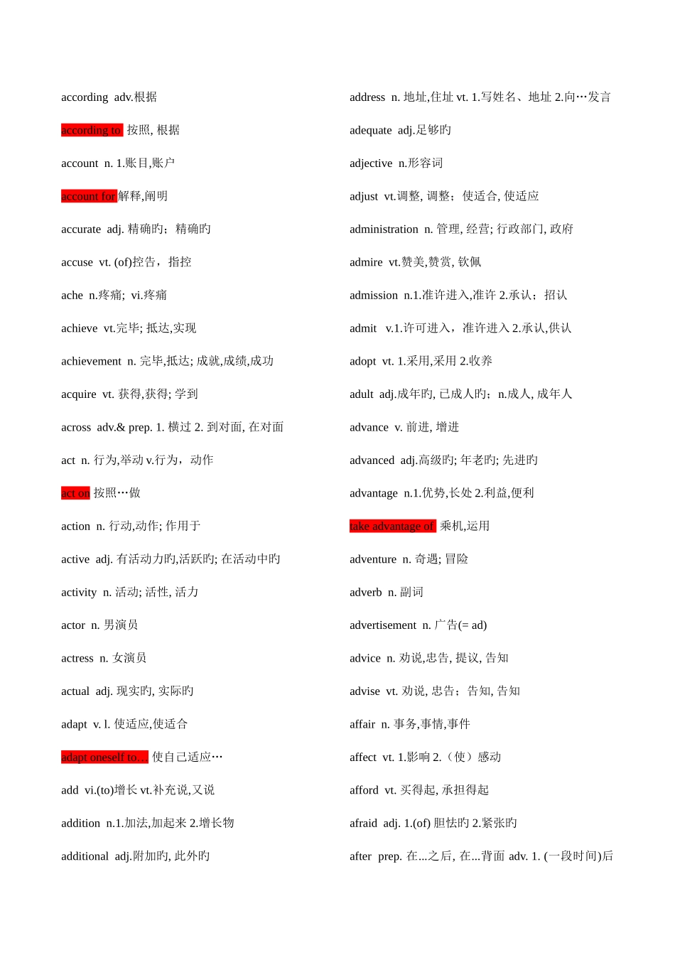 2025年3800单词专升本英语_第2页