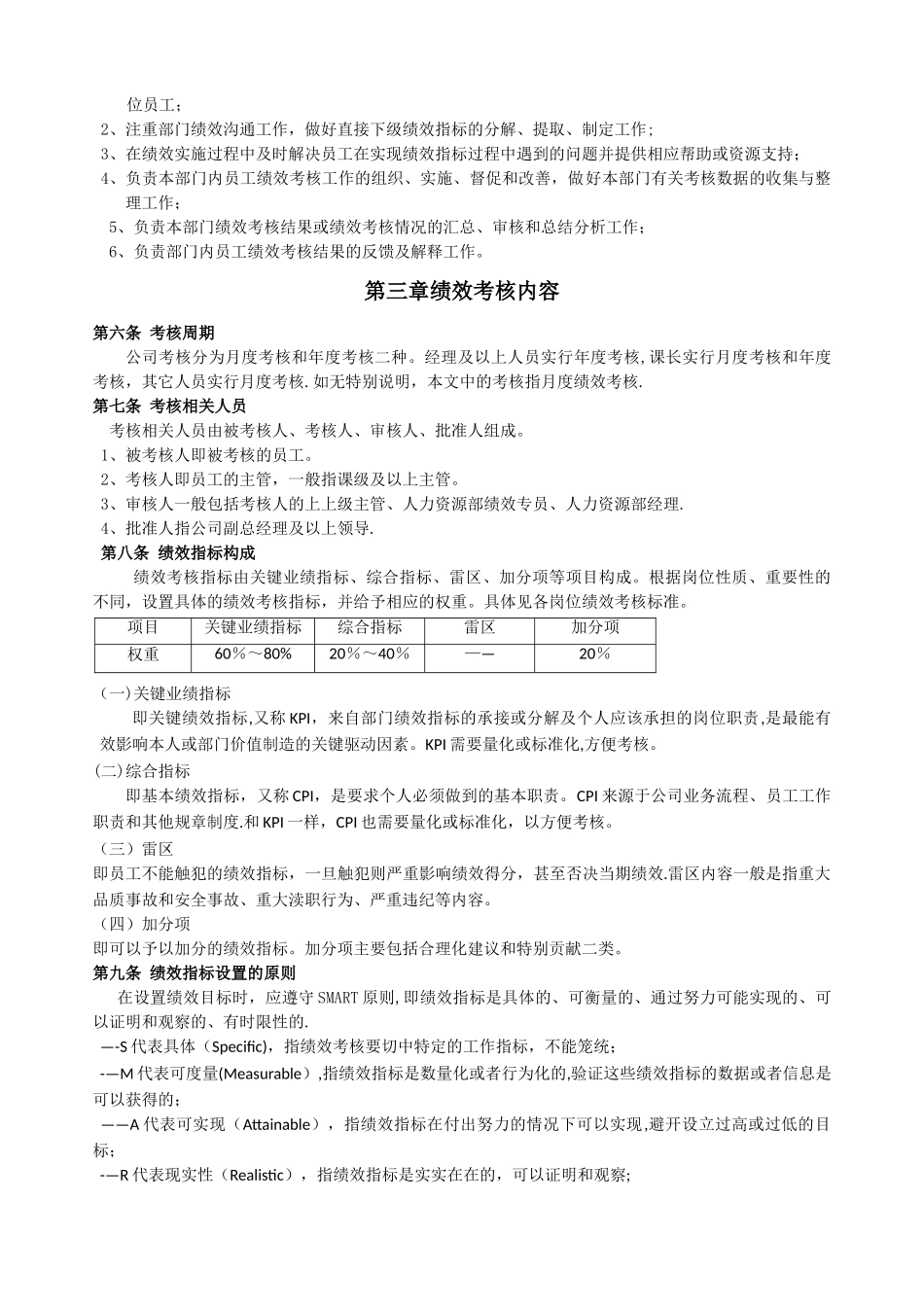 某公司绩效考核管理制度_第2页