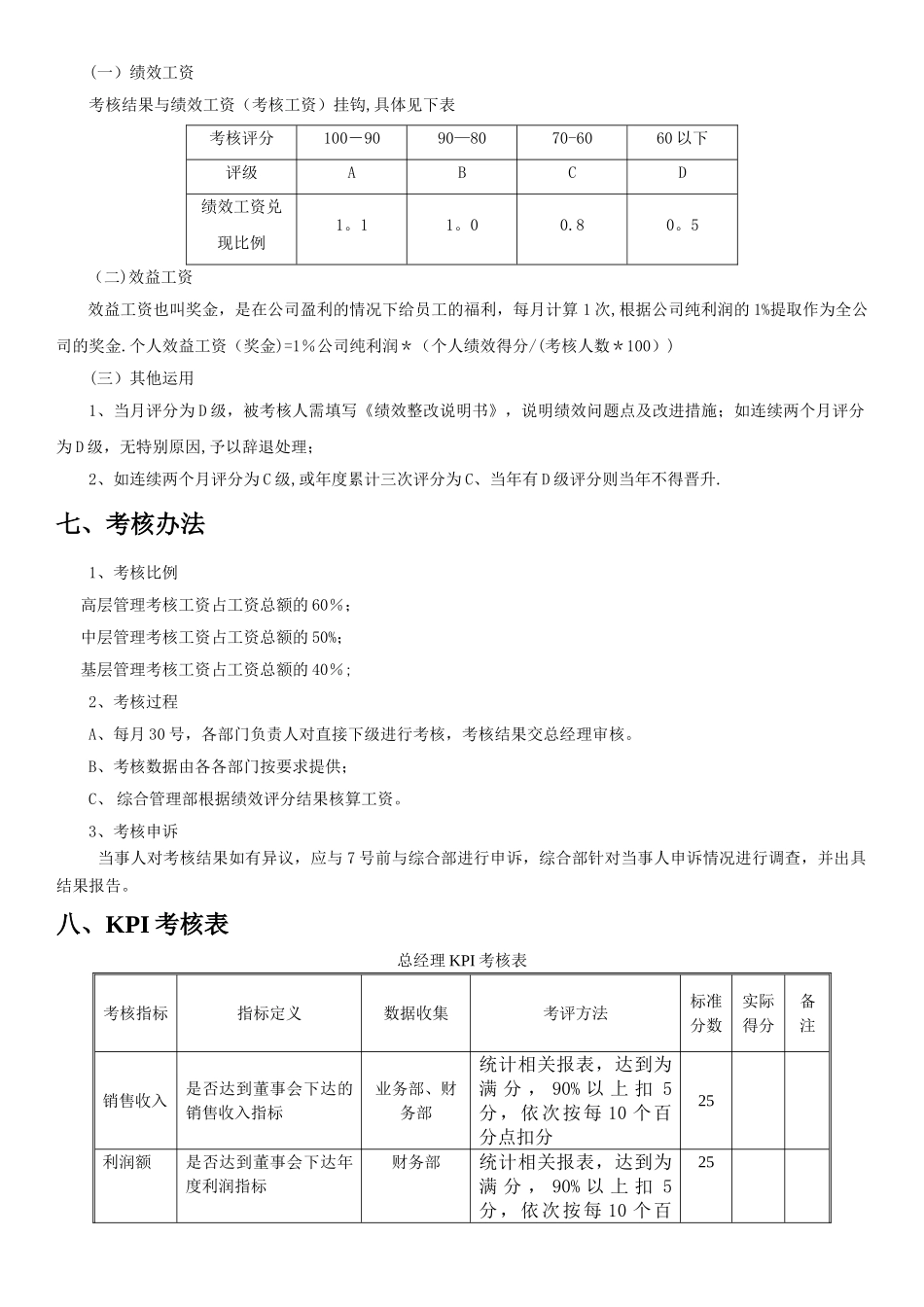 某公司绩效考核方案_第2页