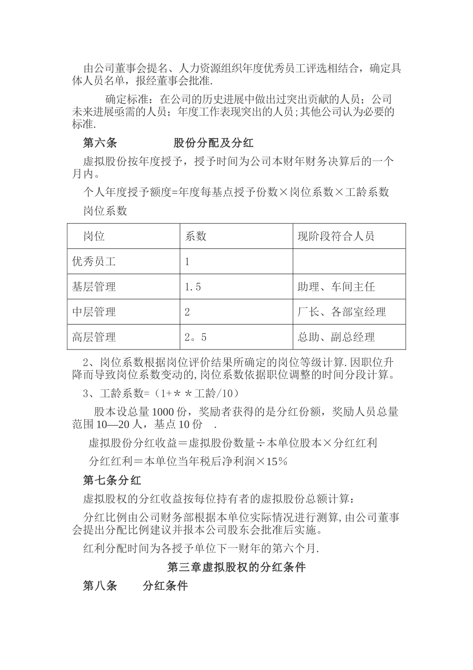某公司虚拟股权制度_第2页