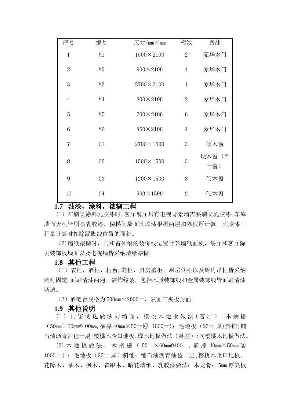 某别墅装饰工程工程量清单_第3页