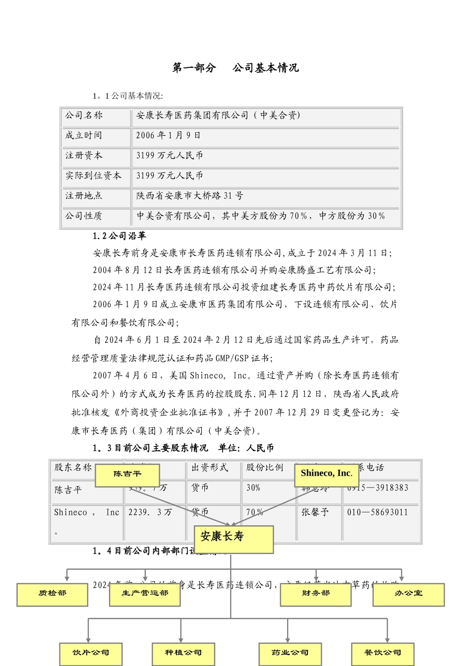 某医药公司项目商业计划书-精品_第3页