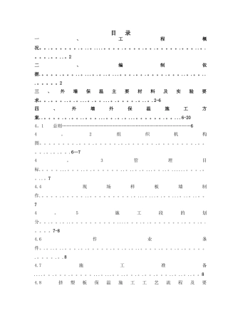 某外墙外保温工程施工组织设计