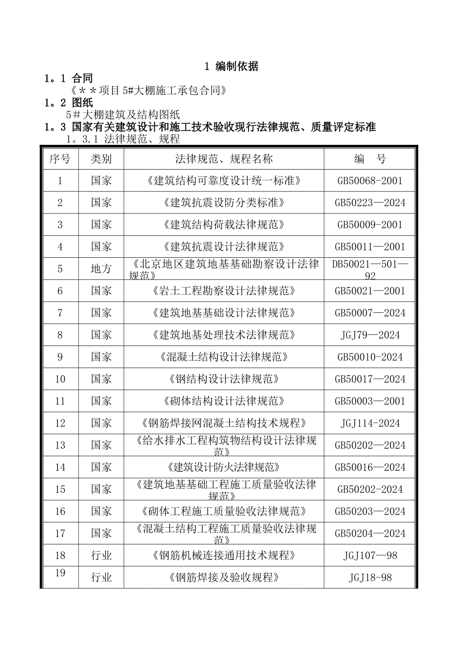某大棚施工组织设计_第1页
