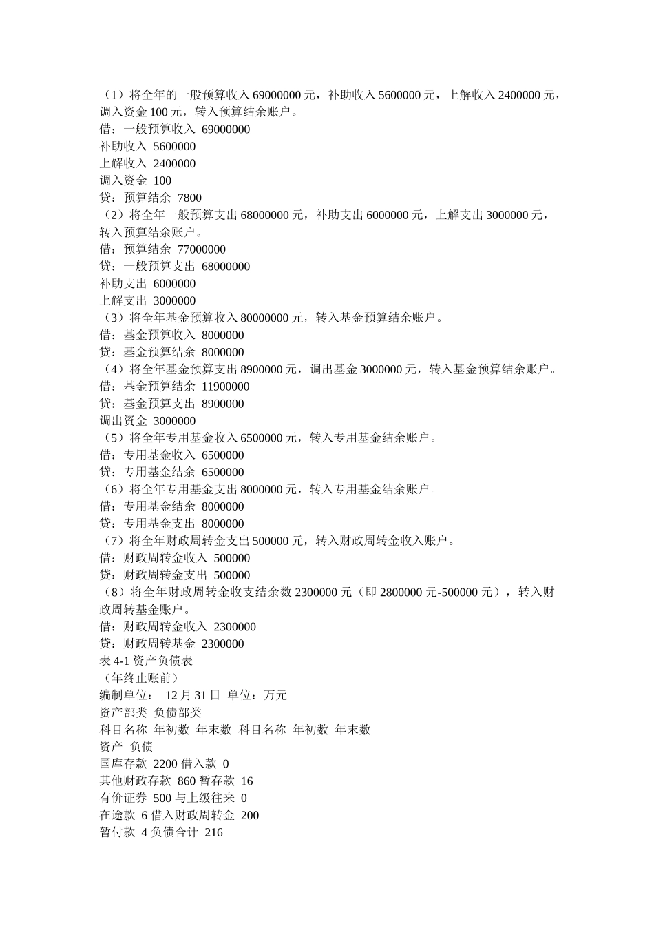 2025年政府与事业单位会计重要知识点分类练习题_第3页