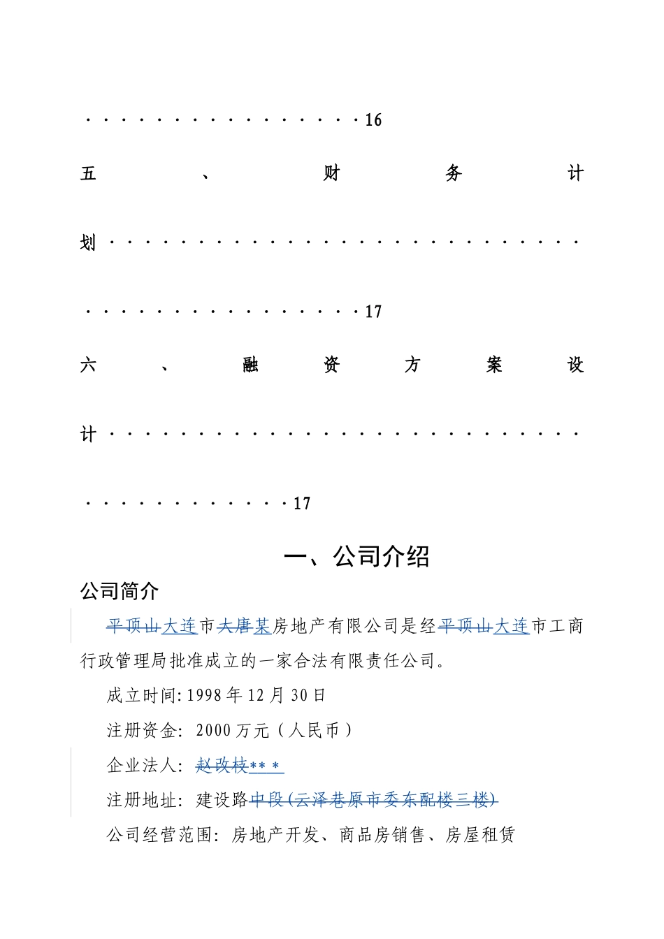 某房地产企业融资计划书_第2页