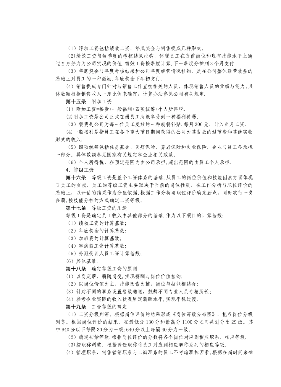 某房地产公司薪酬管理制度_第2页