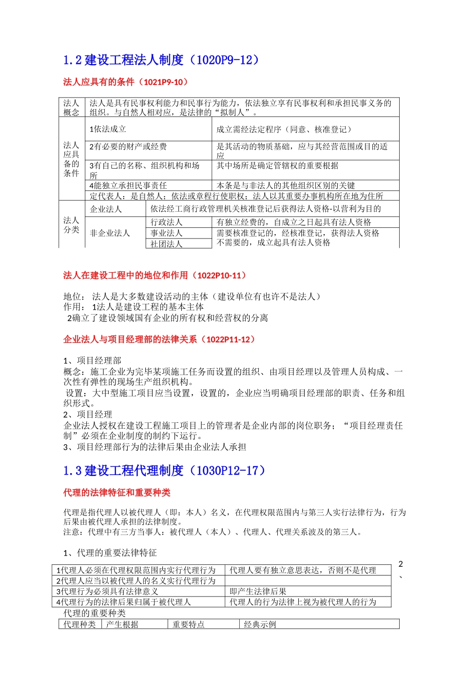 2025年一级建造师建设工程法规及相关知识考试重要知识点_第3页