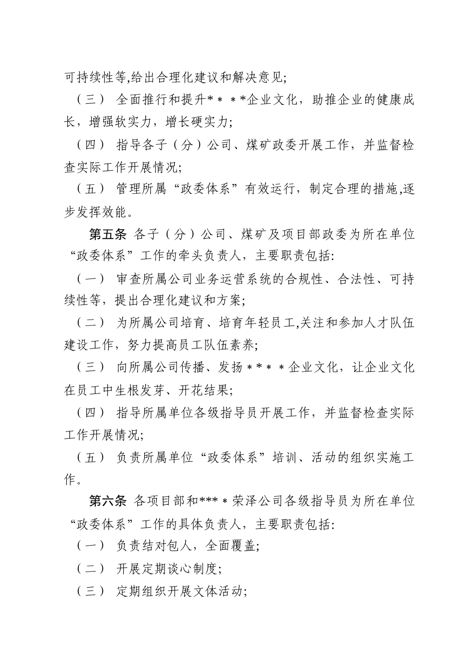 某某集团政委体系管理办法_第2页