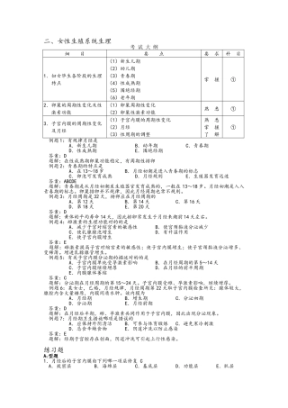 2025年妇产科护理学复习重点归纳试题及答案