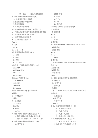 2025年网络管理员理论题
