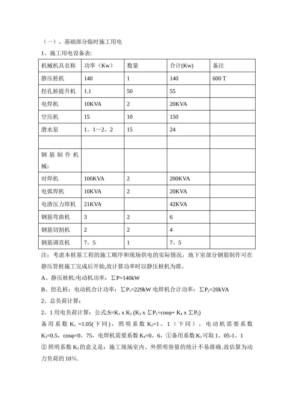 某高层住宅小区临时用电施工方案_第2页