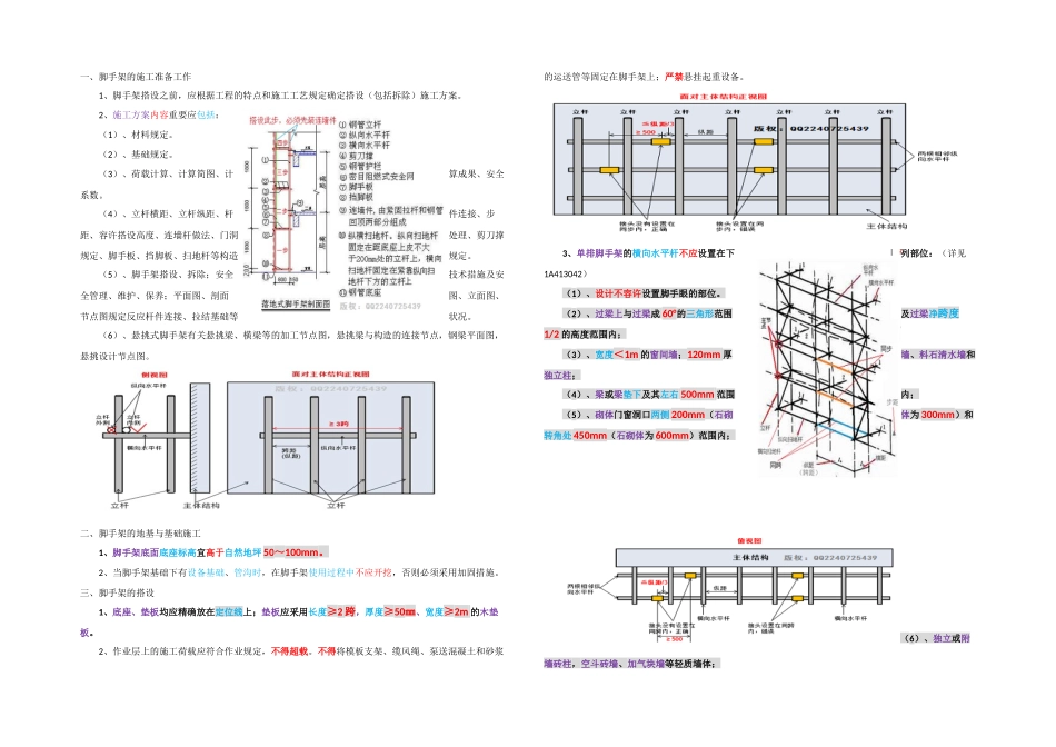 2025年一建实务脚手架安全防范_第1页