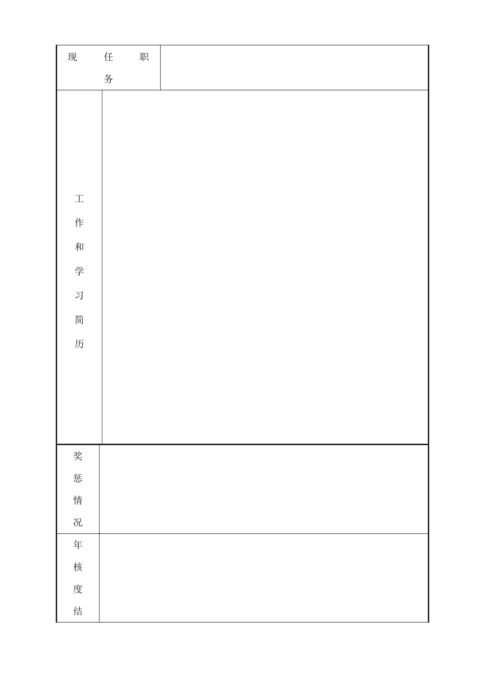 标准化干部简况表_第2页